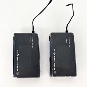 Lot Of 2 Sennheiser EW500 SK500 & EK500 Bodypack Transmitter 630-662 MHz